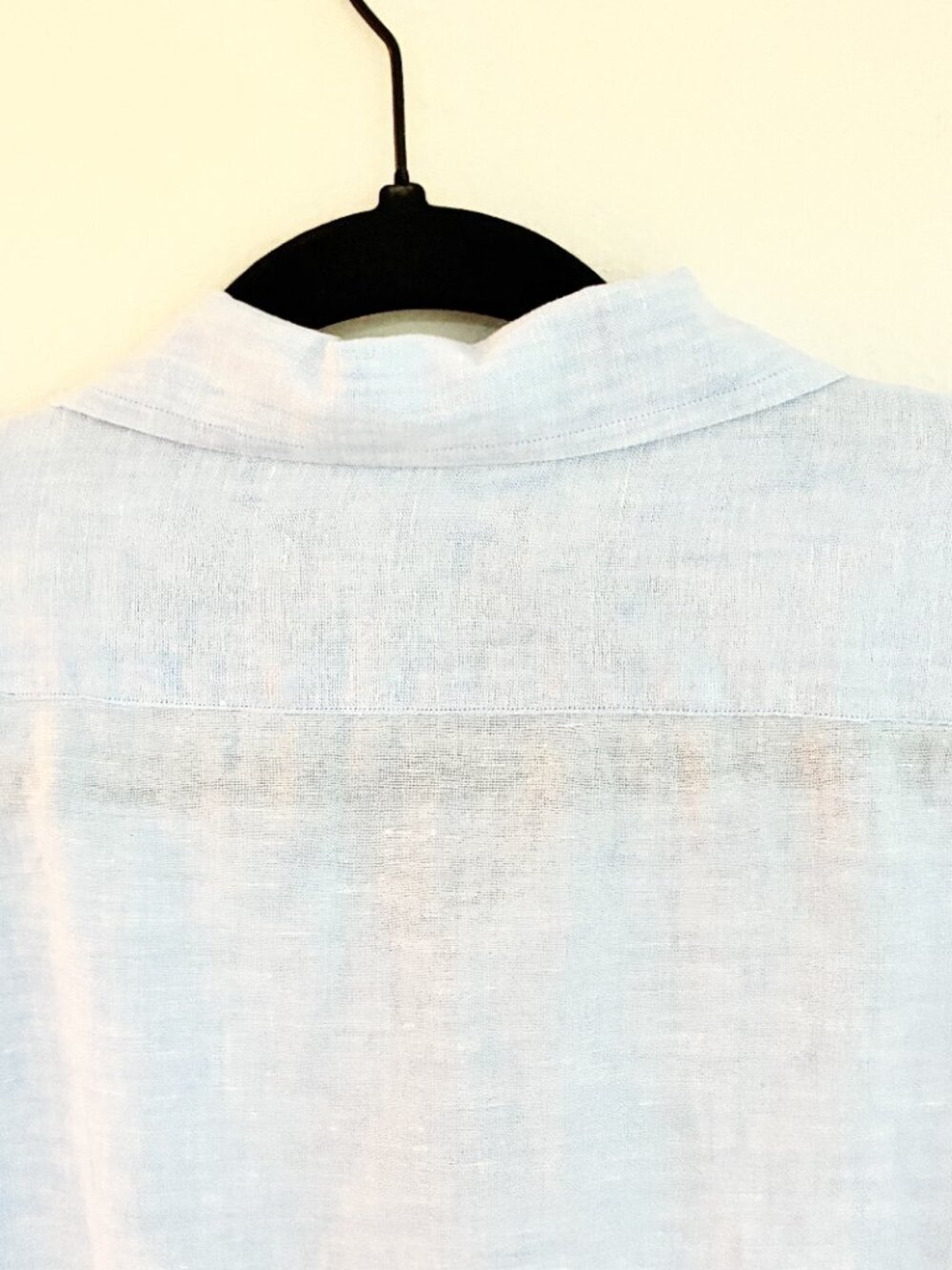 Cremieux Classics Shirt XL Blue 100% Linen Button Up Long Sleeve - Picture 5 of 7